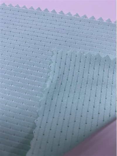 FJ-RC 0205  星點布  幅寬：170CM 克重：160G 吸濕排汗  成分: 91%Polyester 9%Spandex 側面照